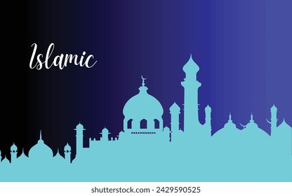 Beautiful Islamic  Background for Ramadan and Poster 