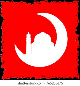 beautiful islamic design background illustration