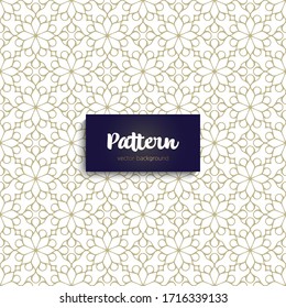 Hermoso patrón islámico floral sin fisuras.