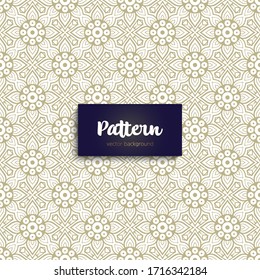 Hermoso patrón islámico floral sin fisuras.