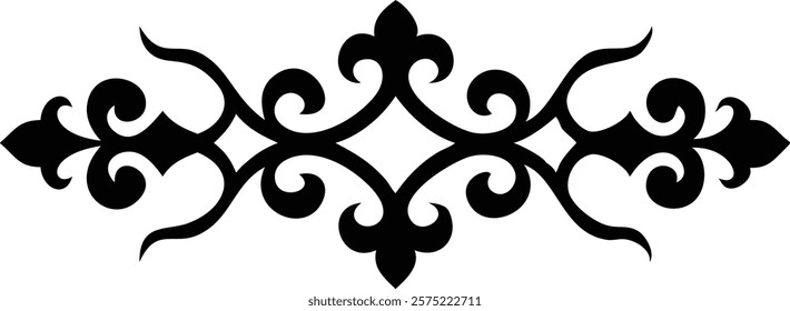 Beautiful Islamic ornament design featuring intricate geometric patterns and elegant arabesque elements, perfect for decorative projects, graphic design, and cultural artwork. islamic, ornament

