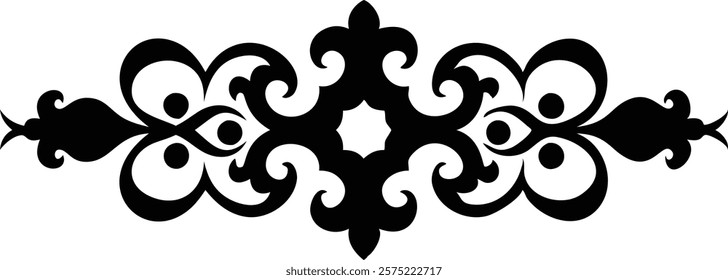 Beautiful Islamic ornament design featuring intricate geometric patterns and elegant arabesque elements, perfect for decorative projects, graphic design, and cultural artwork. islamic, ornament

