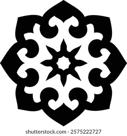 Beautiful Islamic ornament design featuring intricate geometric patterns and elegant arabesque elements, perfect for decorative projects, graphic design, and cultural artwork. islamic, ornament

