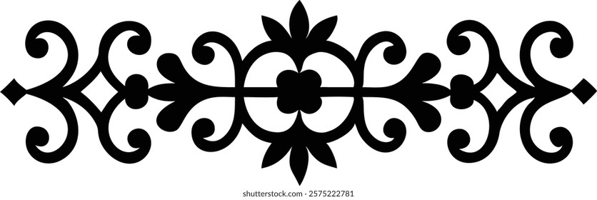Beautiful Islamic ornament design featuring intricate geometric patterns and elegant arabesque elements, perfect for decorative projects, graphic design, and cultural artwork. islamic, ornament

