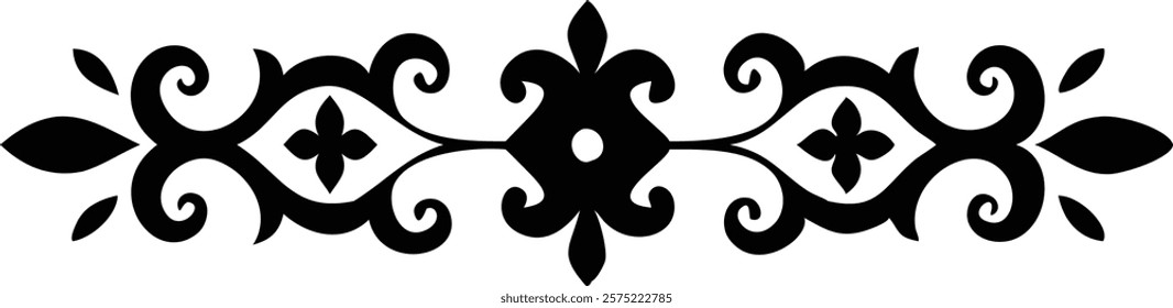 Beautiful Islamic ornament design featuring intricate geometric patterns and elegant arabesque elements, perfect for decorative projects, graphic design, and cultural artwork. islamic, ornament

