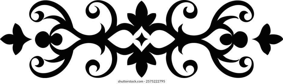 Beautiful Islamic ornament design featuring intricate geometric patterns and elegant arabesque elements, perfect for decorative projects, graphic design, and cultural artwork. islamic, ornament

