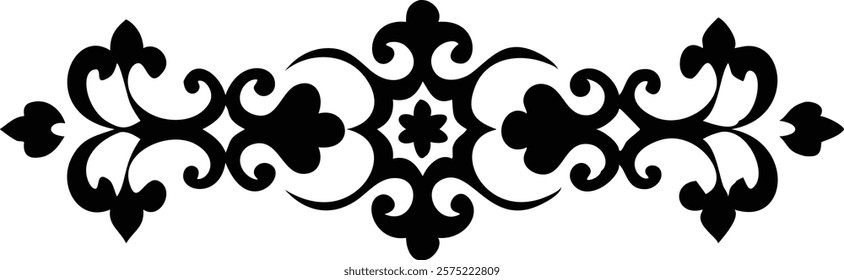 Beautiful Islamic ornament design featuring intricate geometric patterns and elegant arabesque elements, perfect for decorative projects, graphic design, and cultural artwork. islamic, ornament

