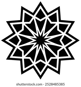 Beautiful Islamic pattern vector with intricate geometric designs. Perfect for Ramadan, mosque decor, and Islamic art. Editable for versatile use.