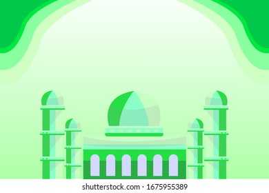 Beautiful Islamic vector background with paper design