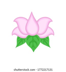 Beautiful isolated flower icon vector