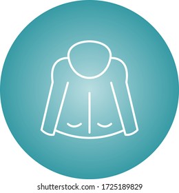 Beautiful Jacket Line Vector Icon