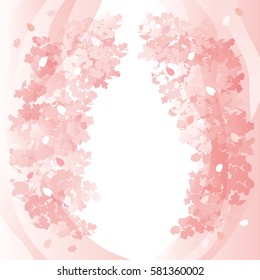 Beautiful Japanese cherry tree