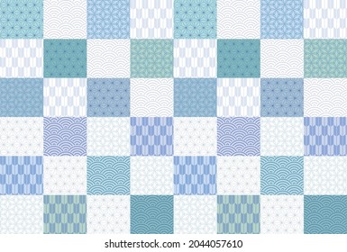 Beautiful Japanese pattern background illustration