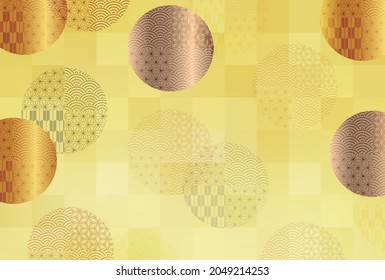 Hermosa ilustración de fondo de patrón japonés