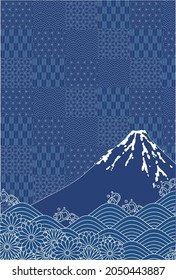 Beautiful Japanese pattern background illustration