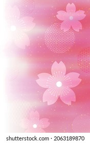 Hermosa ilustración de fondo de patrón japonés