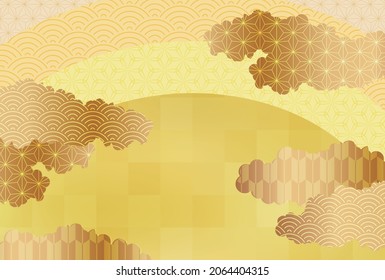 Beautiful Japanese pattern background illustration