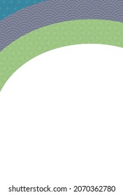 Beautiful Japanese pattern background illustration