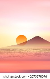 Hermosa ilustración de fondo de patrón japonés