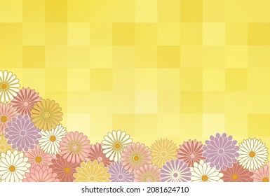 Beautiful Japanese pattern background illustration