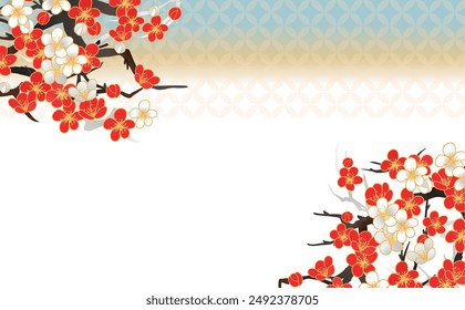 Beautiful Japanese Pattern Backgrounds for New Year's Celebration