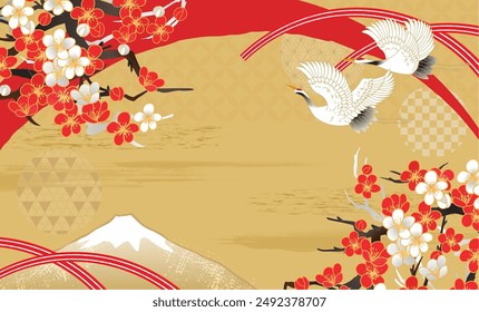 Beautiful Japanese Pattern Backgrounds for New Year's Celebration