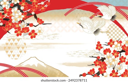 Hermosos fondos de patrón japonés para la celebración del año Nuevo