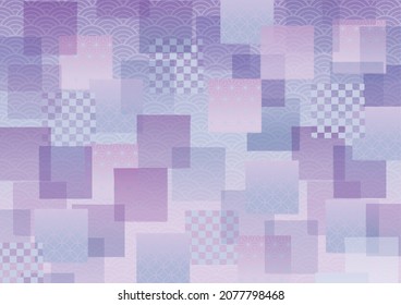 Beautiful Japanese pattern with a crane