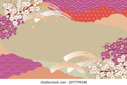 Schönes japanisches Muster mit Kran