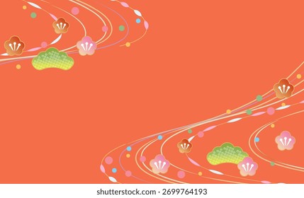 Lindas ilustrações japonesas de design de padrão