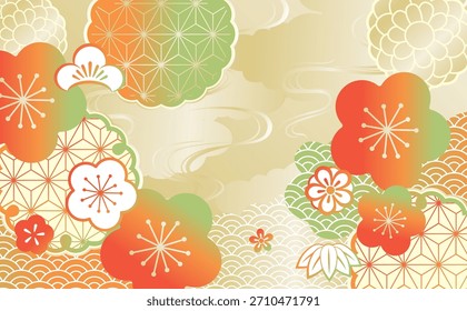 Schöne japanische Muster-Design-Illustrationen