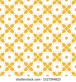 Beautiful Javanese  Batik pattern in brown and gold color.  etnic indonesian ornament