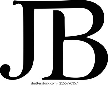 Beautiful Jb Letter Logo Vector Design Stock Vector (Royalty Free ...