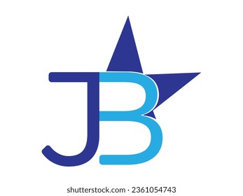 Hermoso diseño vectorial de la letra JB. Letras alfabéticas Iniciales Logotipo Monograma JB, BJ, J y B



