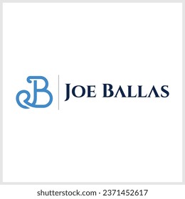 Beautiful JB letter logo vector design