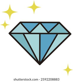 Beautiful jewelry icon vector illustration material