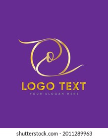 A beautiful and joyful brush pen handwritten letter type O logo template, Vector logo for business and company identity 