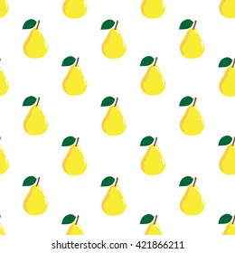 Beautiful juicy pear pattern for fabrics and various crafts