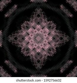 Beautiful kaleidoscopic mosaic. Ceramic tile. Vector geometric background. Perfect for packaging, card, interior design, cover and poster. Ethnic style. 