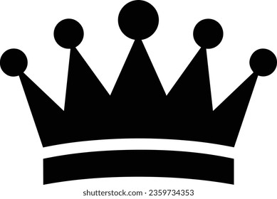 Beautiful King Queen Crown Silhouette