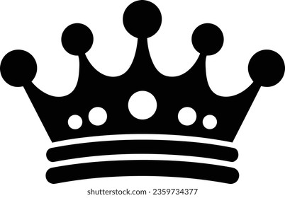 Beautiful King Queen Crown Silhouette