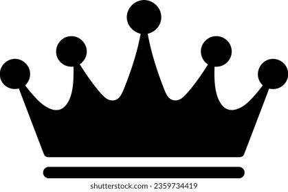 Beautiful King Queen Crown Silhouette