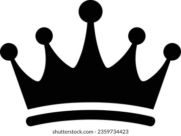 Beautiful King Queen Crown Silhouette