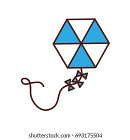 beautiful kite flying icon