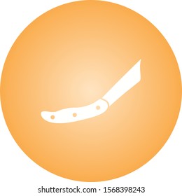 Beautiful Knife Glyph Vector Icon