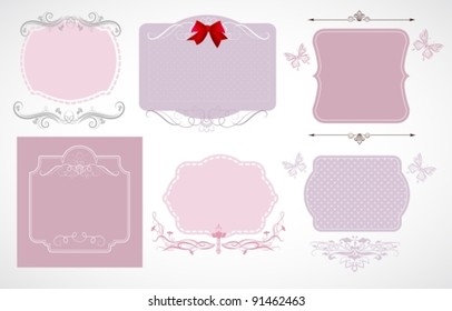 Beautiful labels for your design, vector