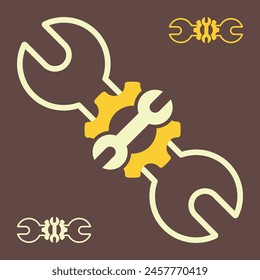 Beautiful labor day engineer tool multicolor trendy vector illustration background