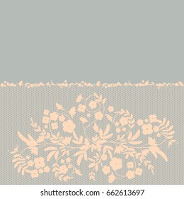 Beautiful lace background. Lace decorated border