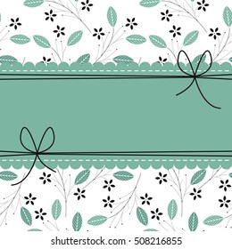 Beautiful lace frame with stylish floral background can be used for wedding invitations, anniversary cards, covers and more creative designs.