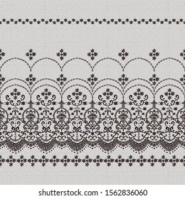 Beautiful lace knitting made into a seamless pattern